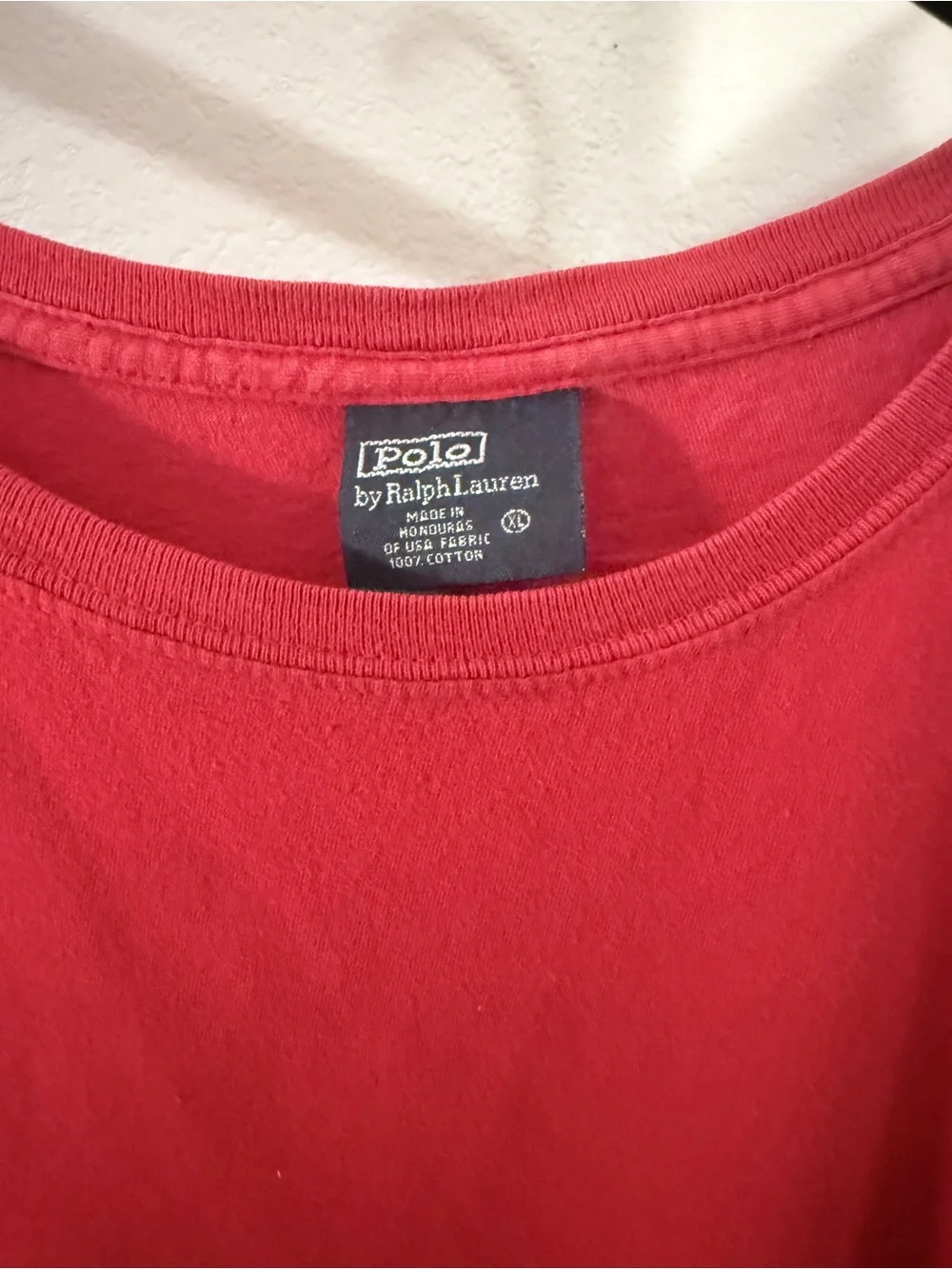 Polo by Ralph Lauren Red Short-Sleeve Crewneck Tee with Navy Pony